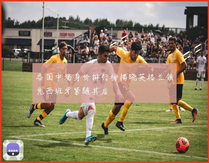 各国中场身价排行榜揭晓英格兰领先西班牙紧随其后